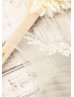 Gray Pleated Tulle Flower Girl Dress With Beaded Belt